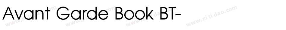 Avant Garde Book BT字体转换